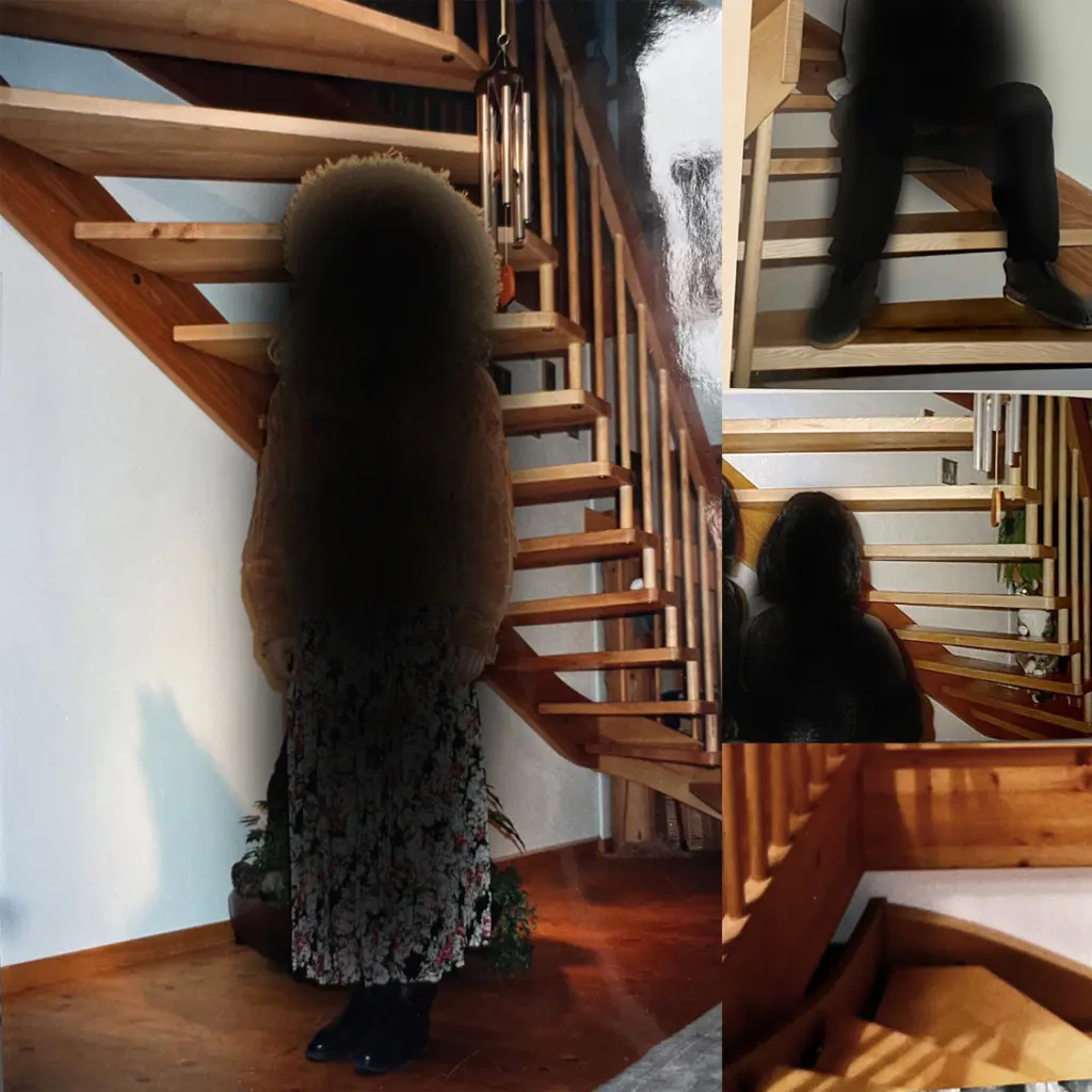 Freitragende Treppe aus massivem Eschenholz