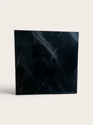 Feinsteinzeug Bodenplatten 60x60cm Schwarz Marmoroptik